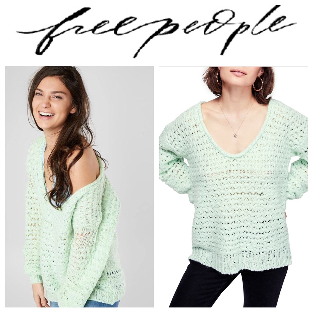 Free People Crashing waves Oversize sweater